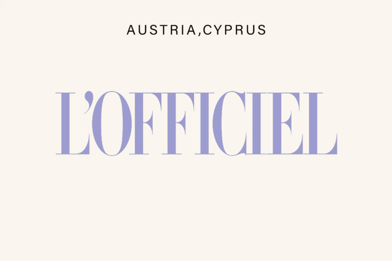 L'Officiel magazines in Austria and Cyprus